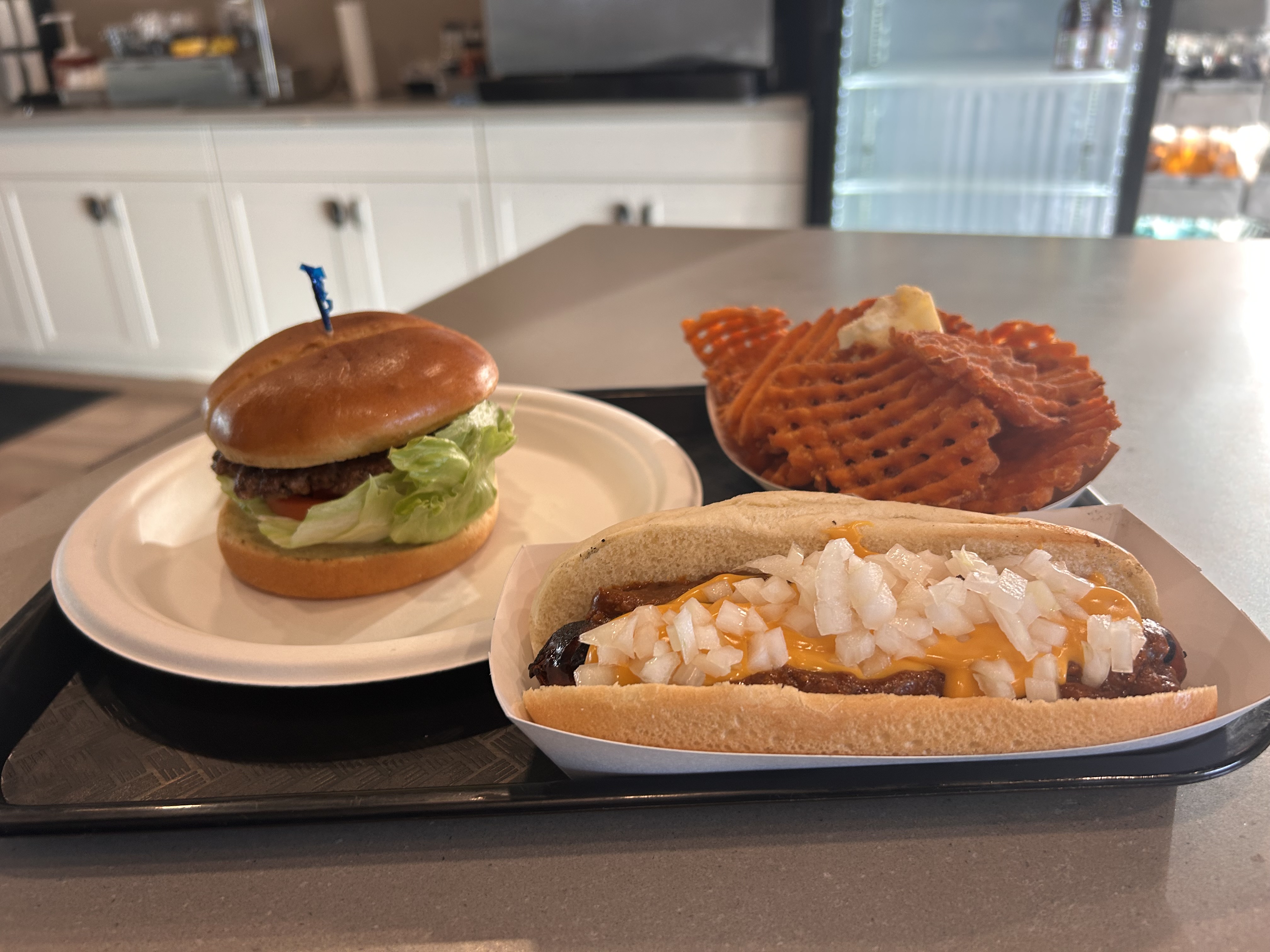 a plate of food on a table