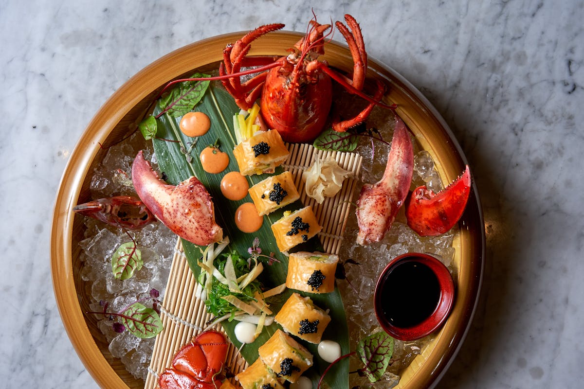 a bowl of food