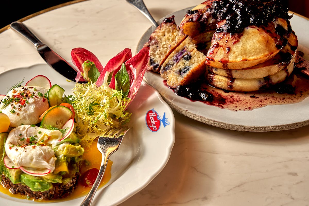 a plate of food on a table