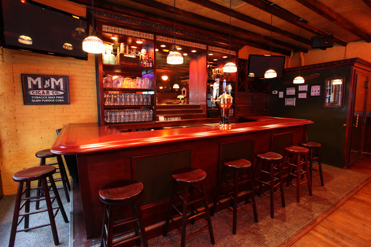 a dining room table in a restaurant