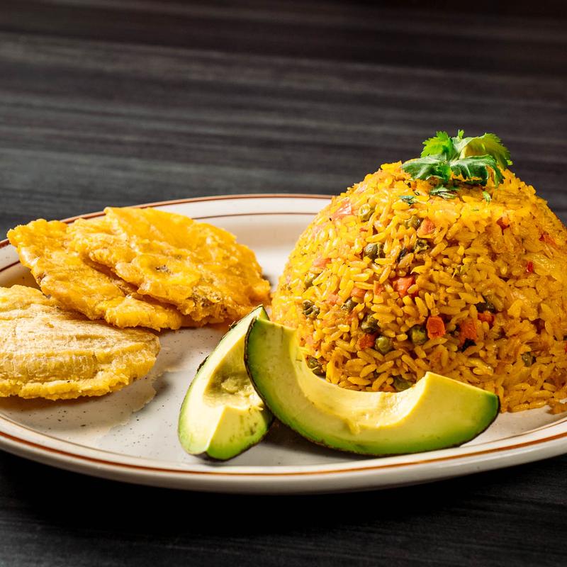 a plate of food on a table