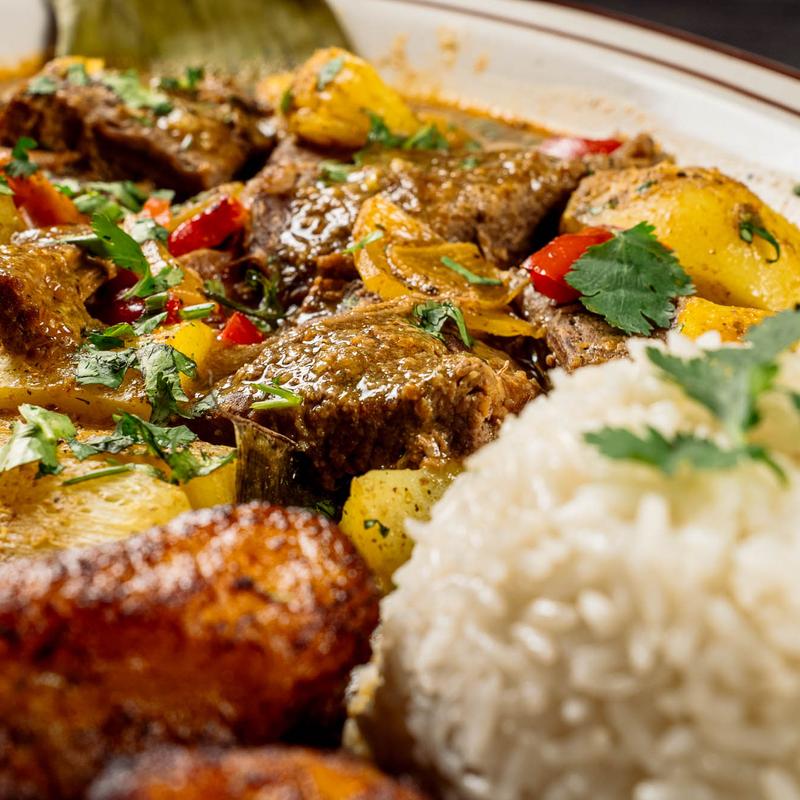 a close up of food