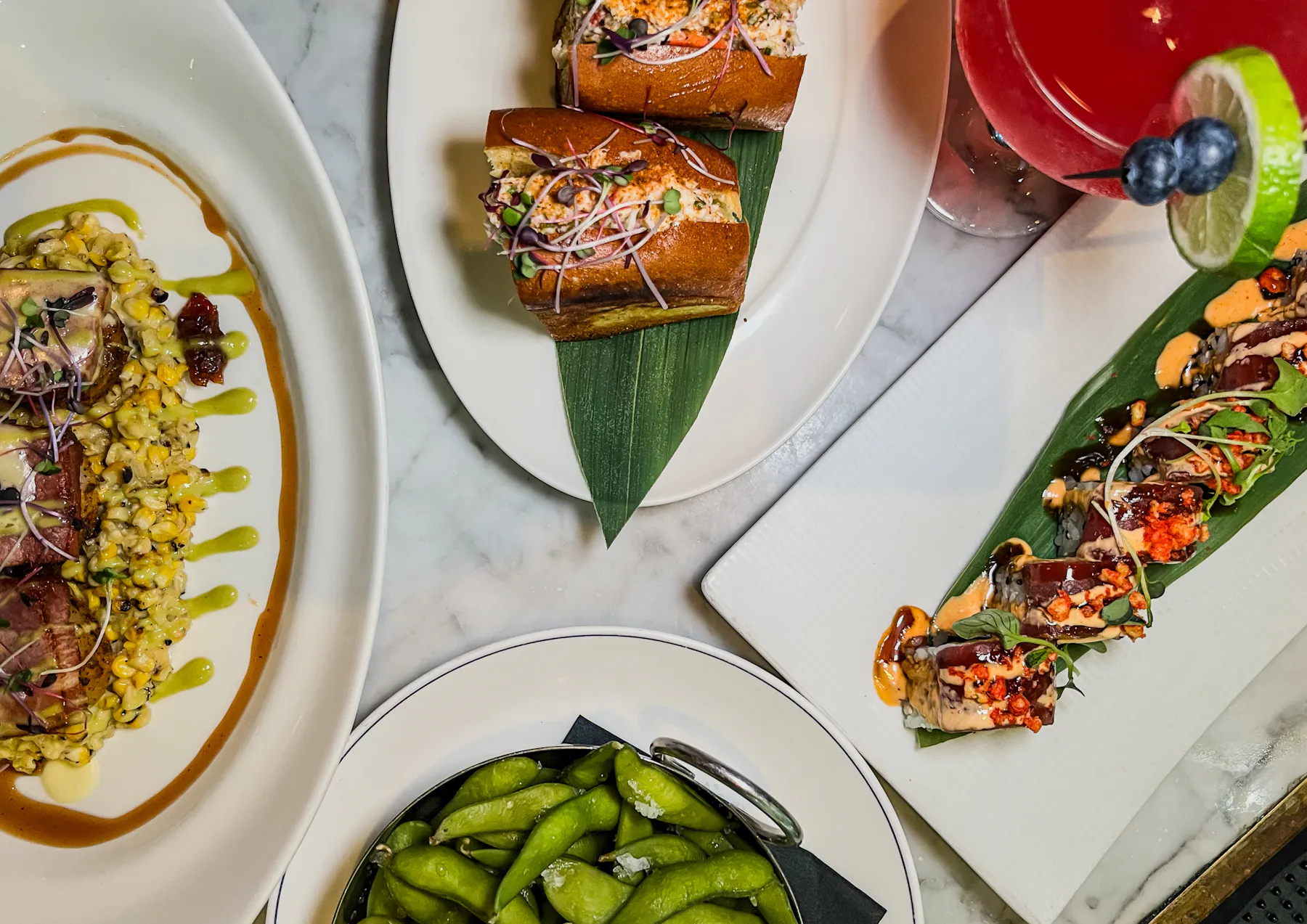 a plate of food on a table