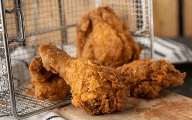pieces of fried chicken