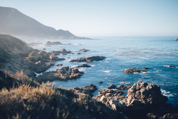 beach at the bug sur