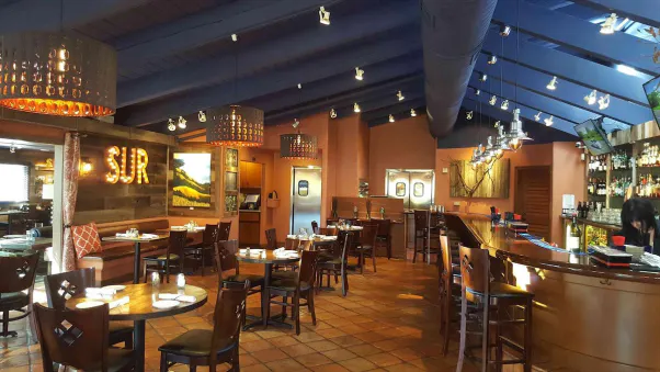 Interior of a fine dining restaurant in Carmel