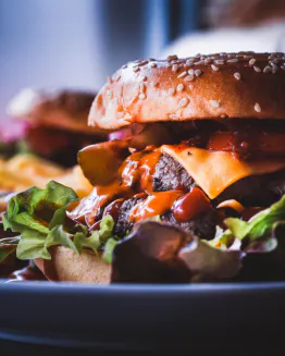 An image of a burger