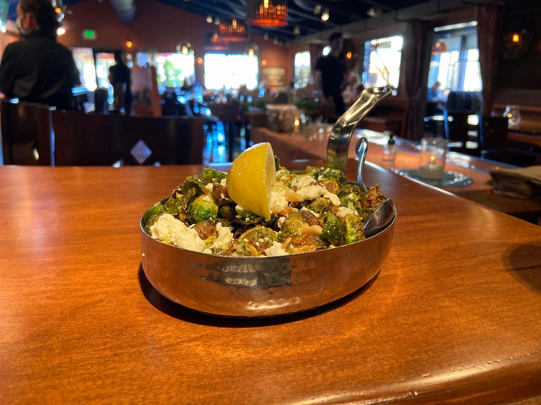 a bowl of food on a table