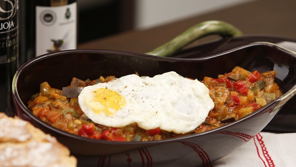 Ratatouille with egg