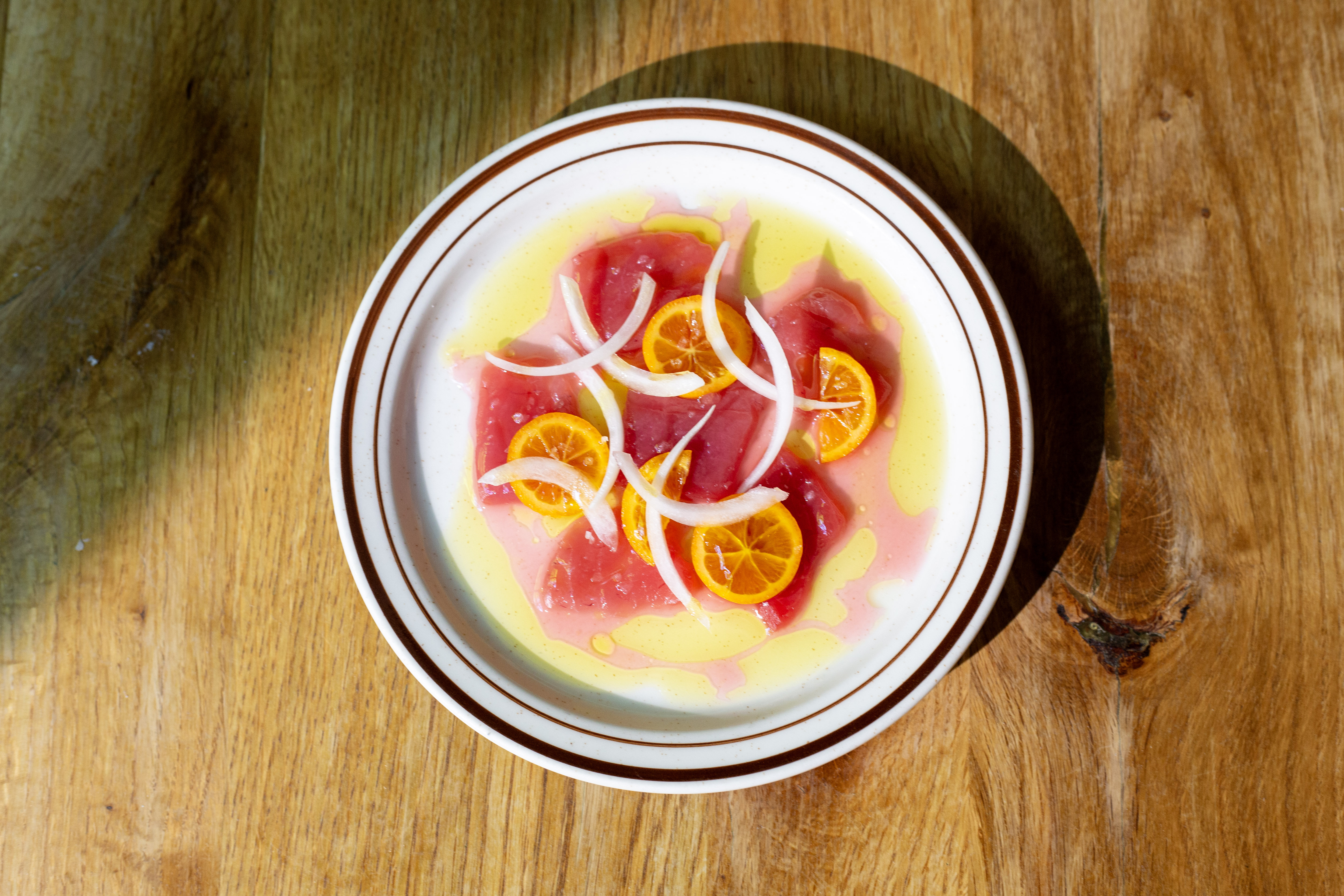 a plate of food on a table