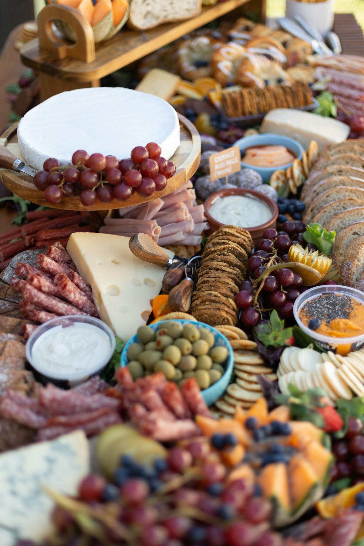 a table full of food