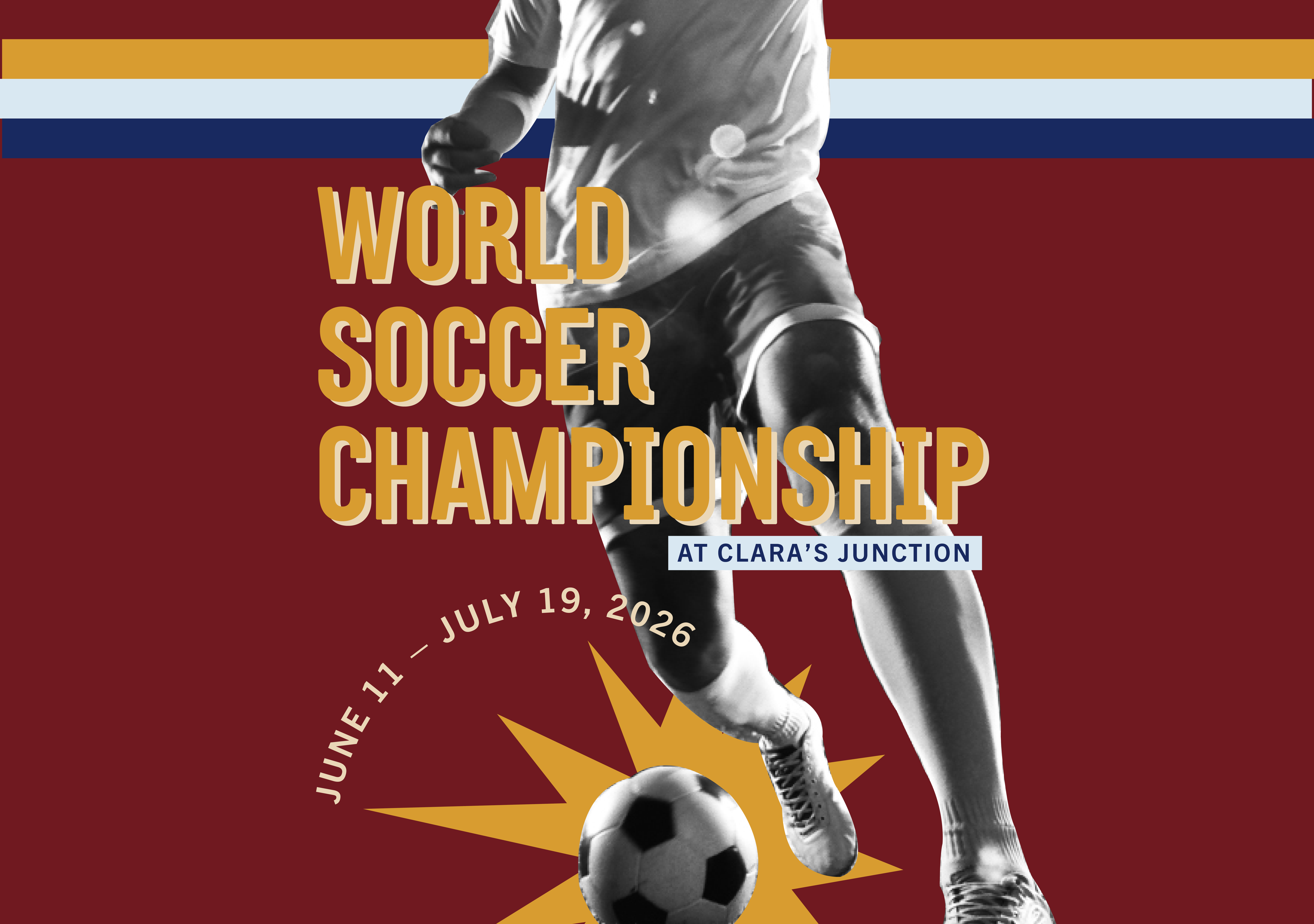 a poster for a football championship