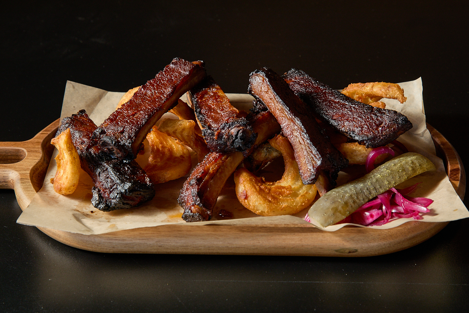 a plate of food on a table