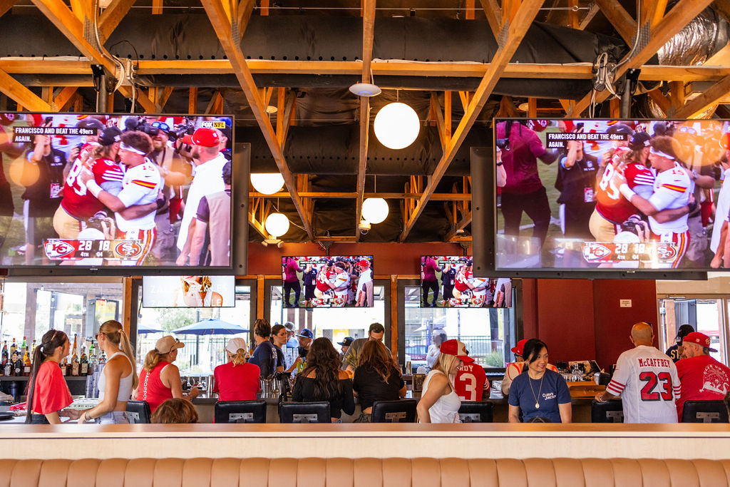 Indoor bar and private event space at Clara's Junction