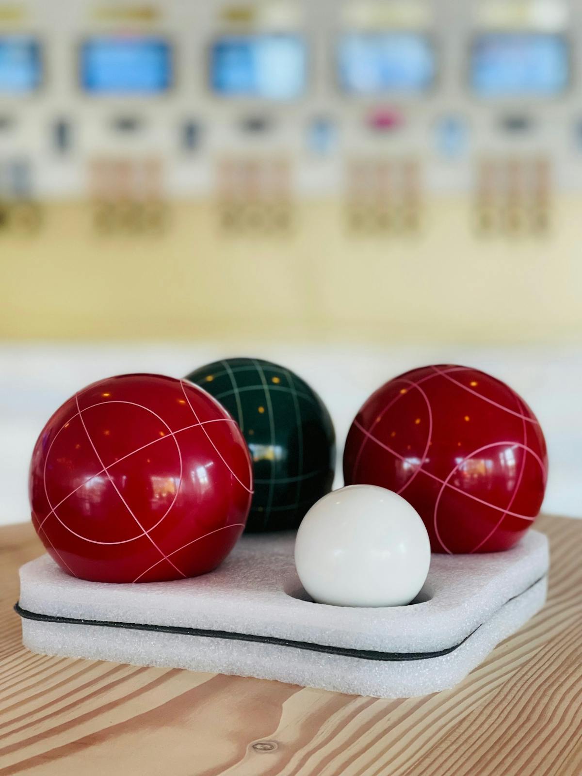 a close up of a ball