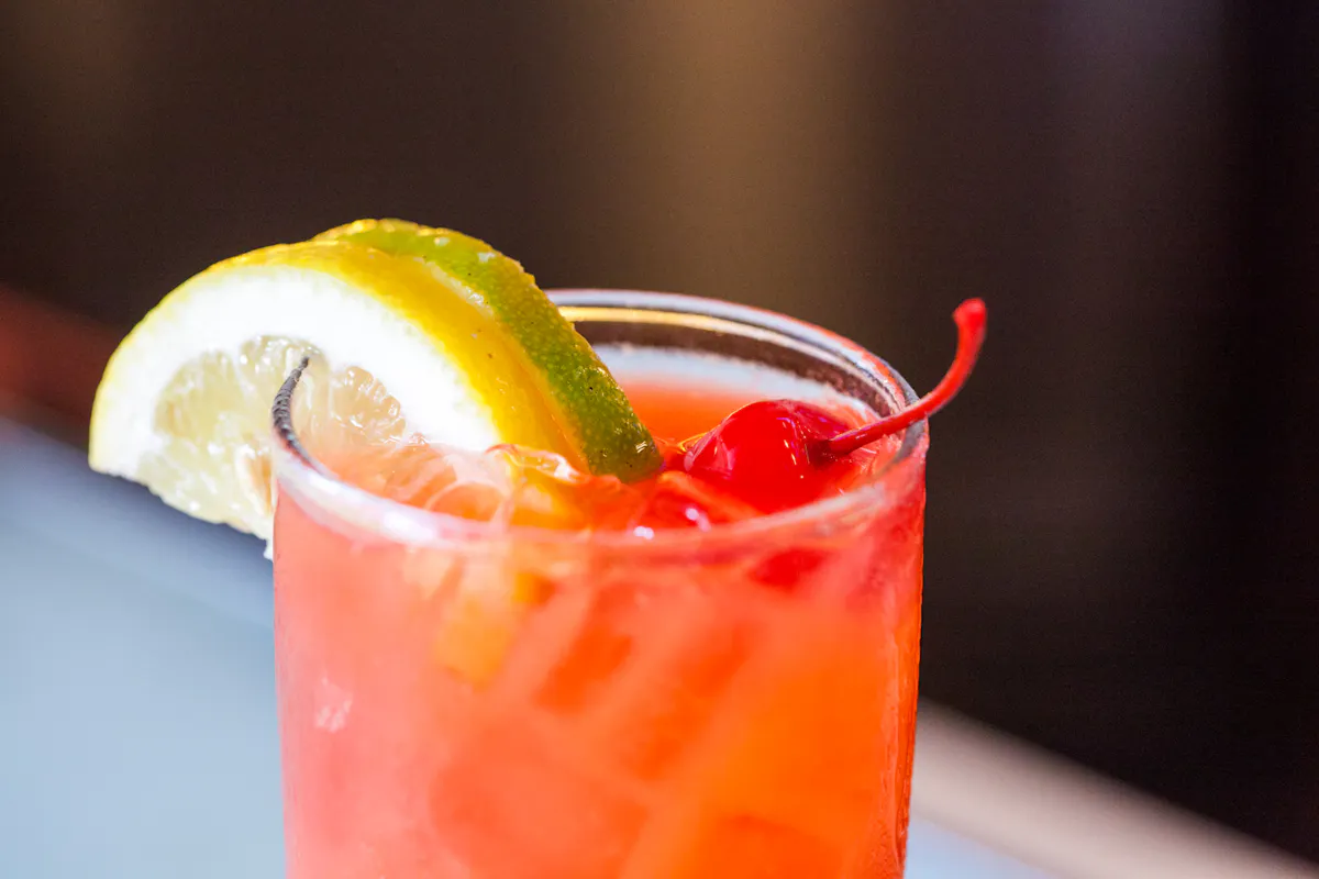 a fruity summer cocktail