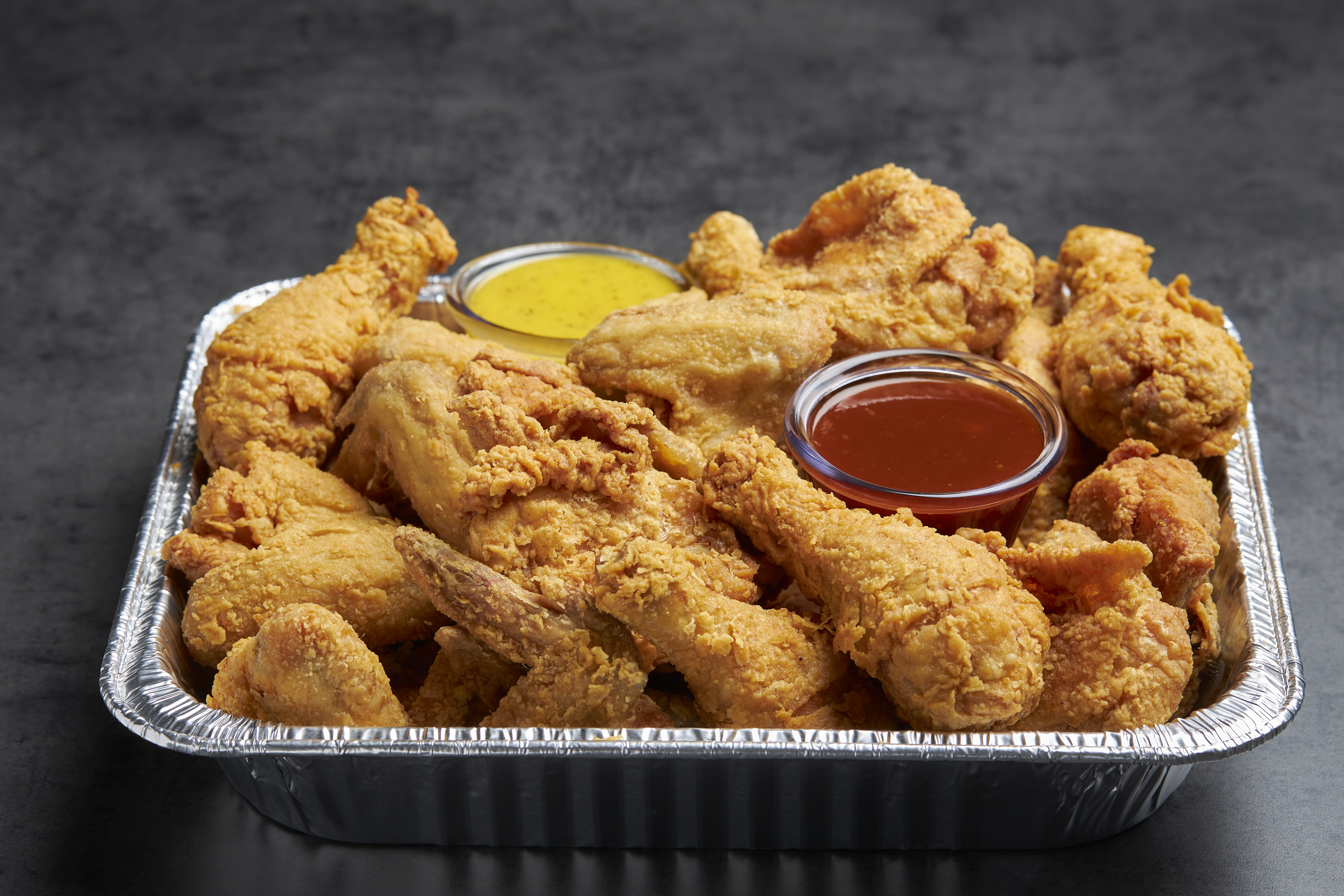 chicken wings in a tray