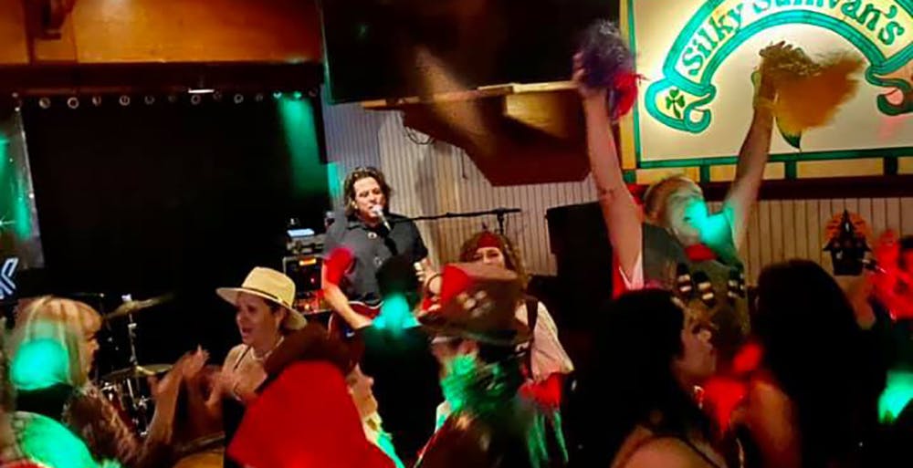 a group of people on a stage