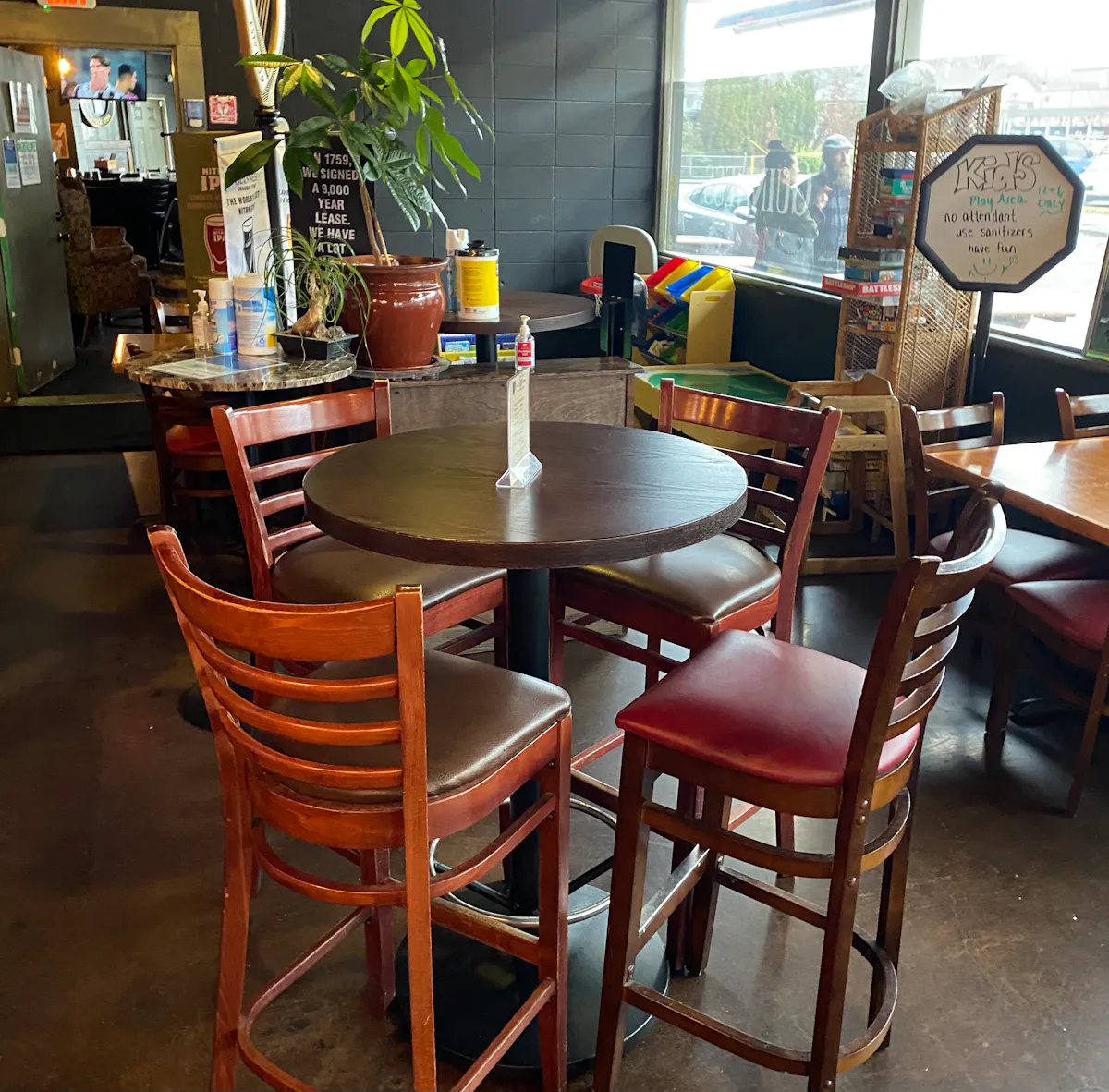 a dining room table
