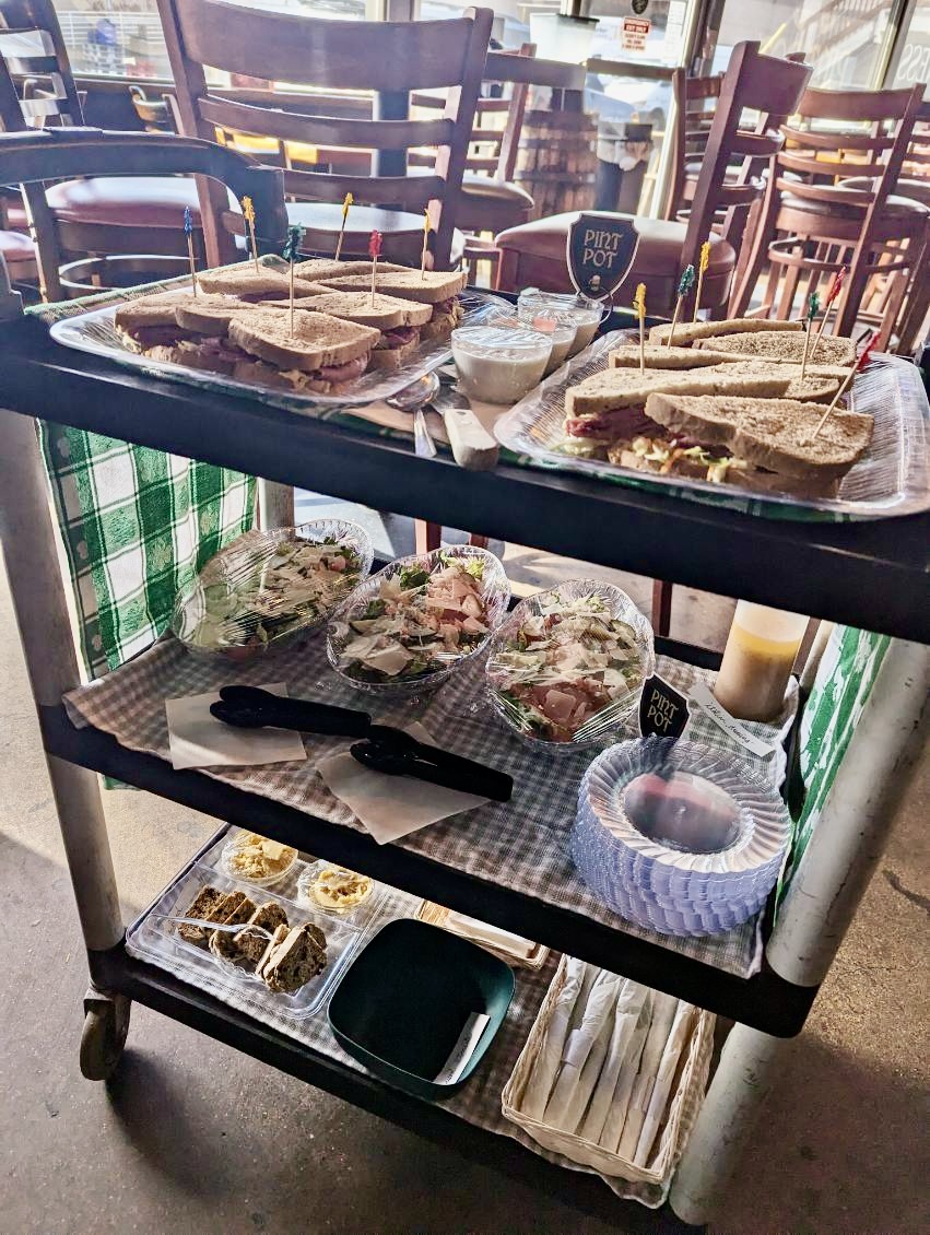 food on a table