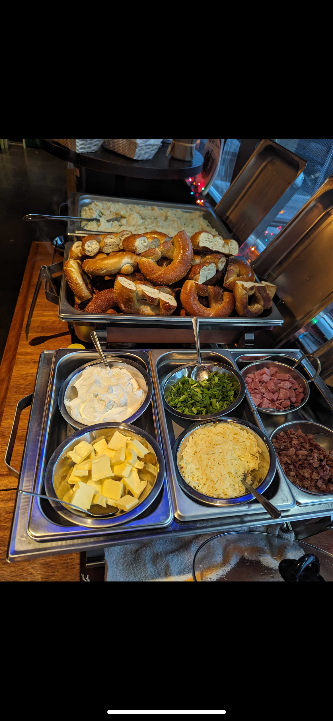 a tray of food on a table