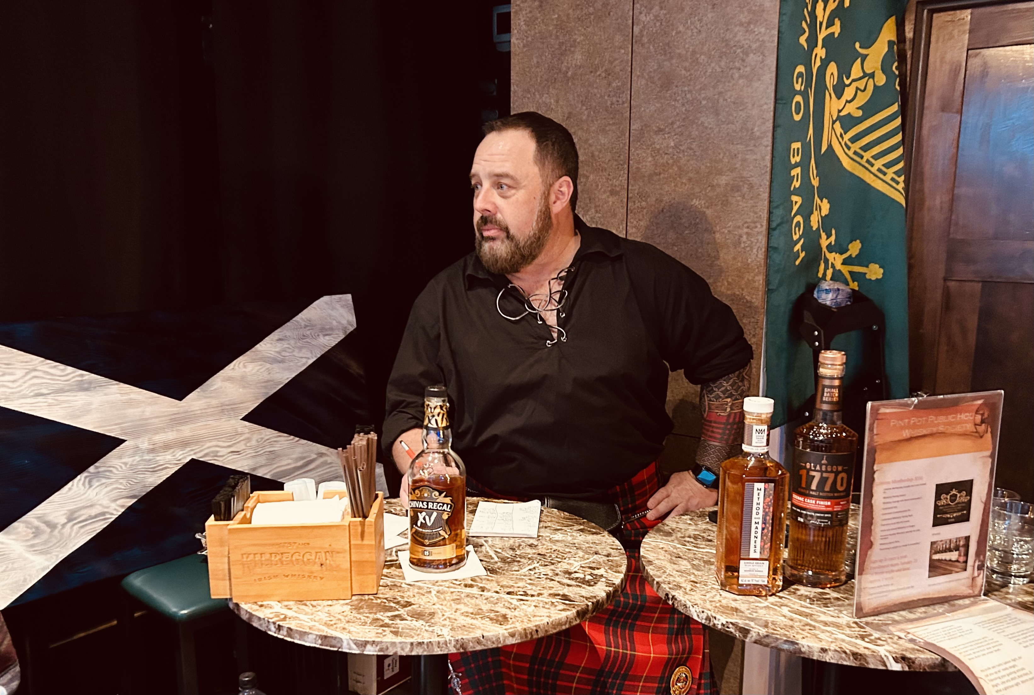 a man sitting at a table