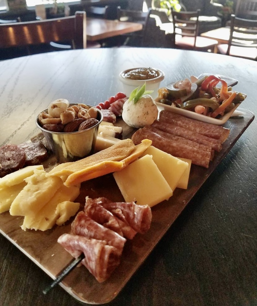 food on a wooden table