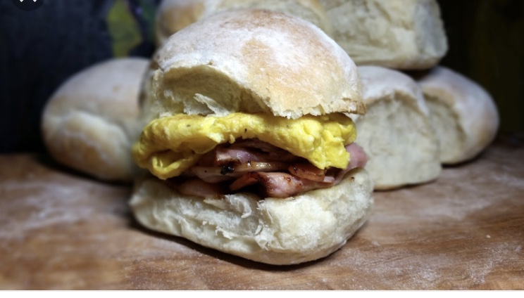 a close up of a sandwich