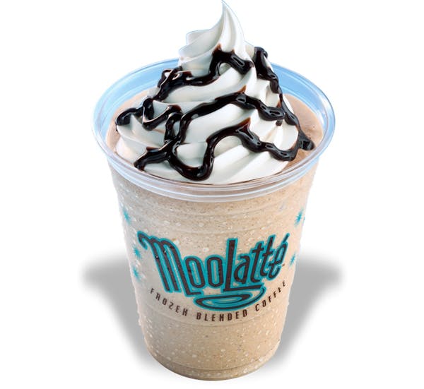 an ice cream coffee shake