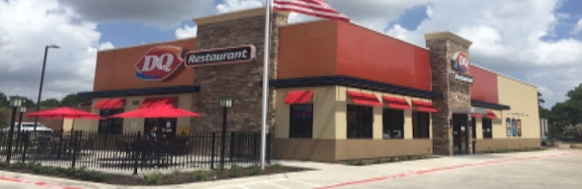 the facade of a restaurant's building