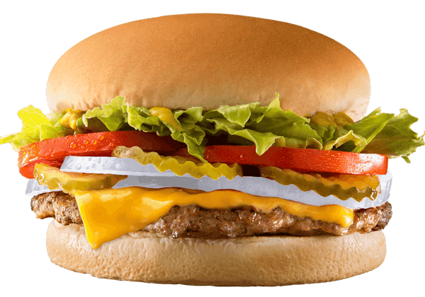 a hamburger