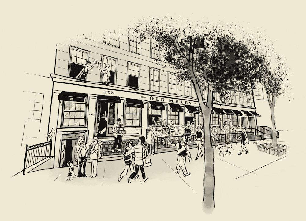 a drawing of a person