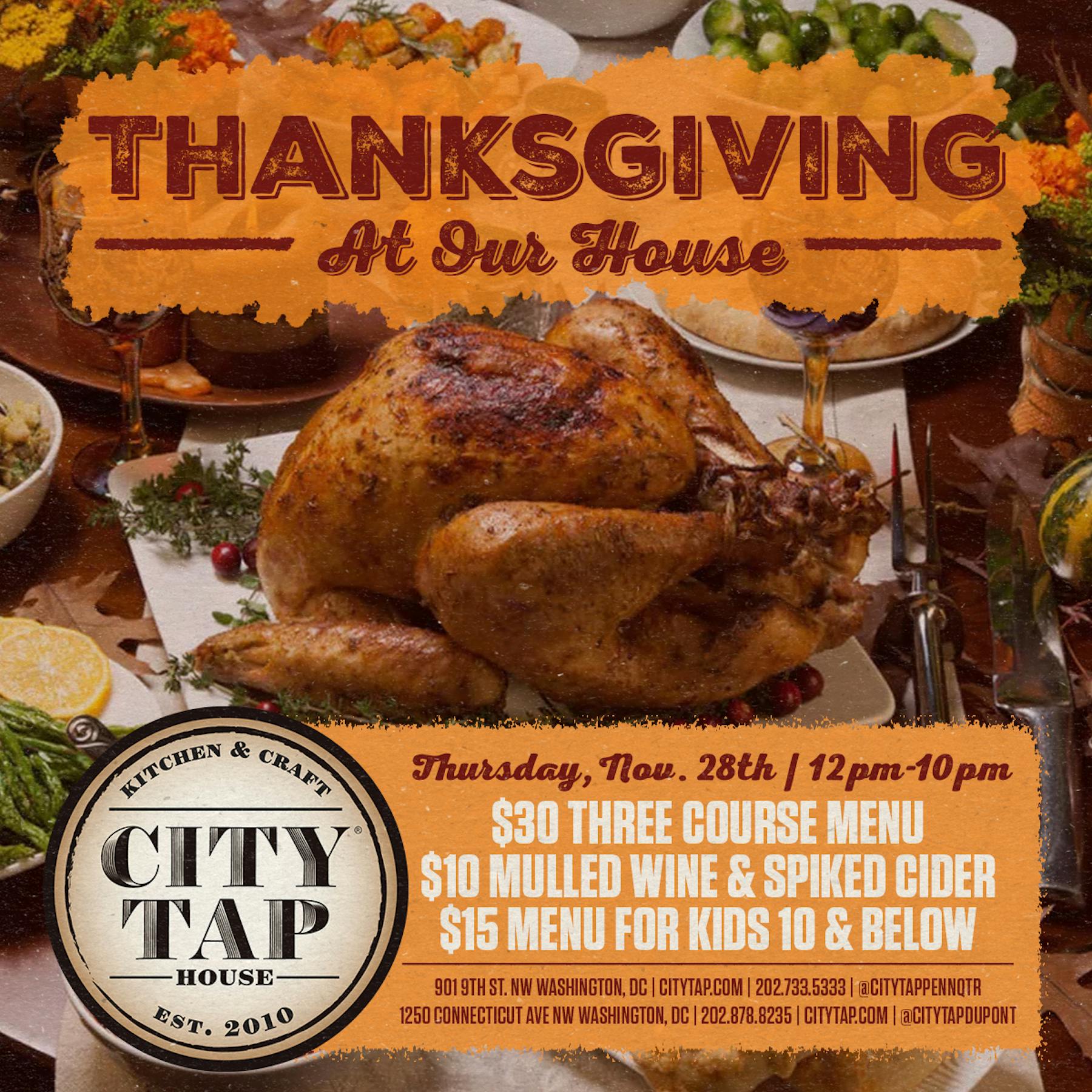Thanksgiving At City Tap Dupont City Tap House