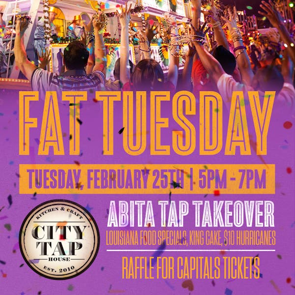 Fat Tuesday with Abita Brewing Company City Tap House