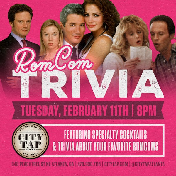 Rom Com Trivia City Tap House
