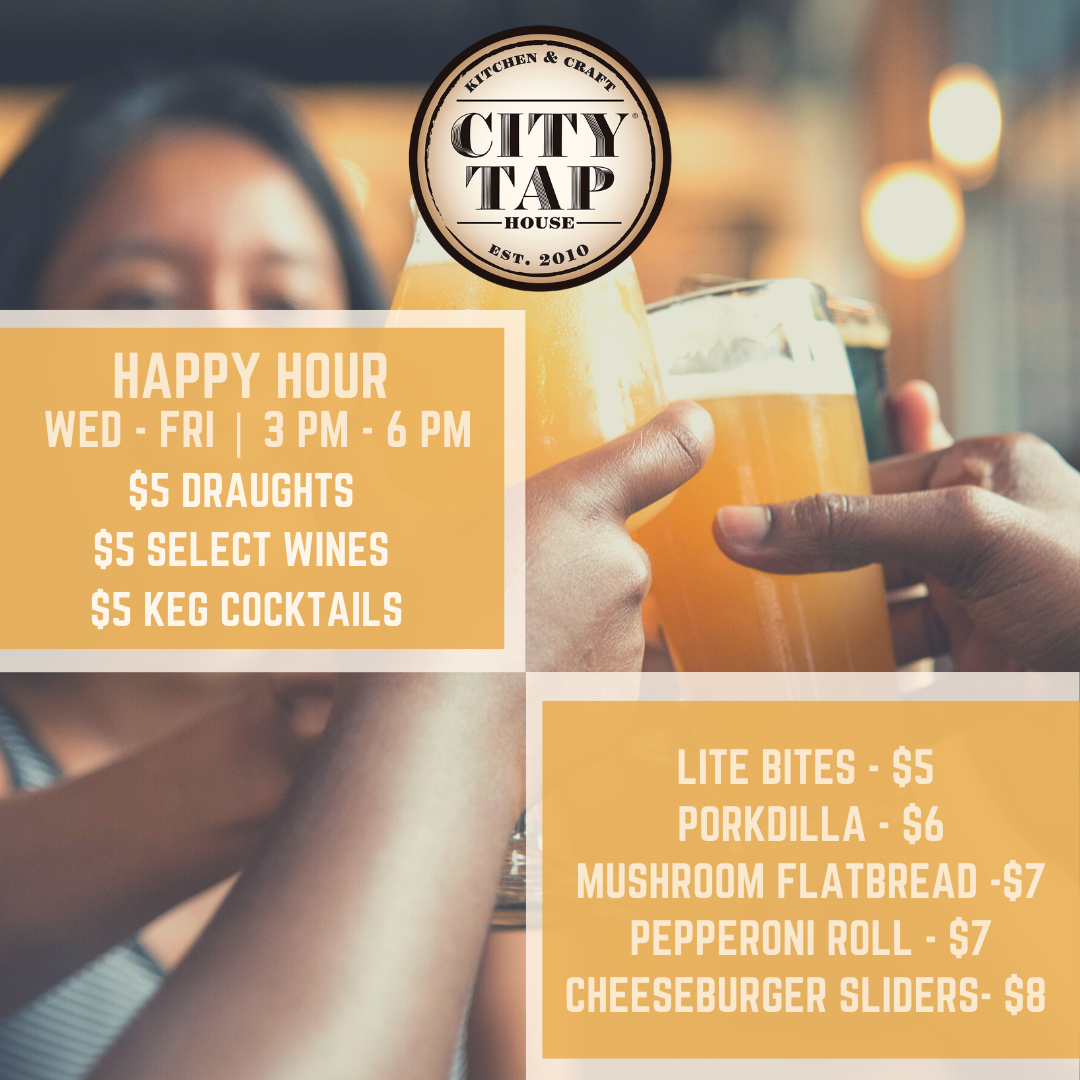 Happy Hour City Tap House New American Restaurant In The US   76651UCITY HH  Instagram Post 