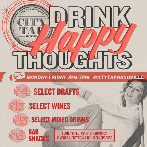 Happy Hour at City Tap Nashville City Tap House New American
