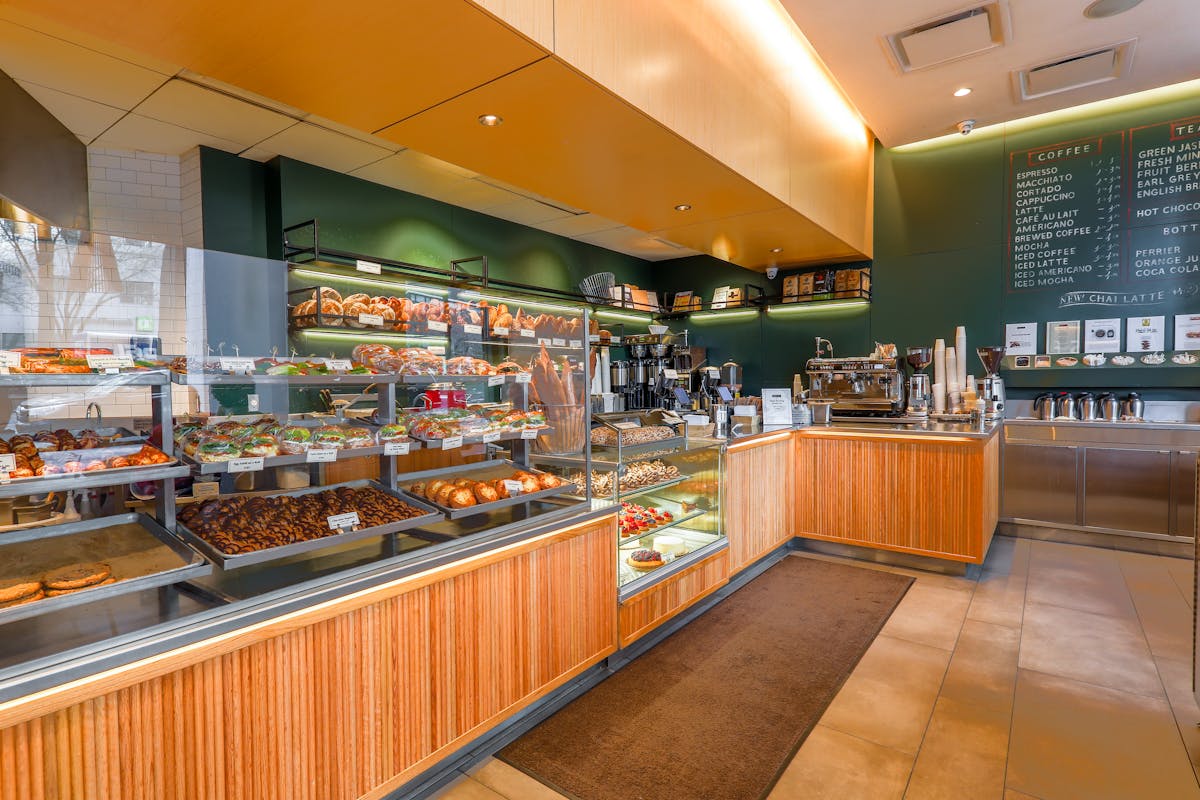 Pastries on display at Breads Bakery on the Upper West Side