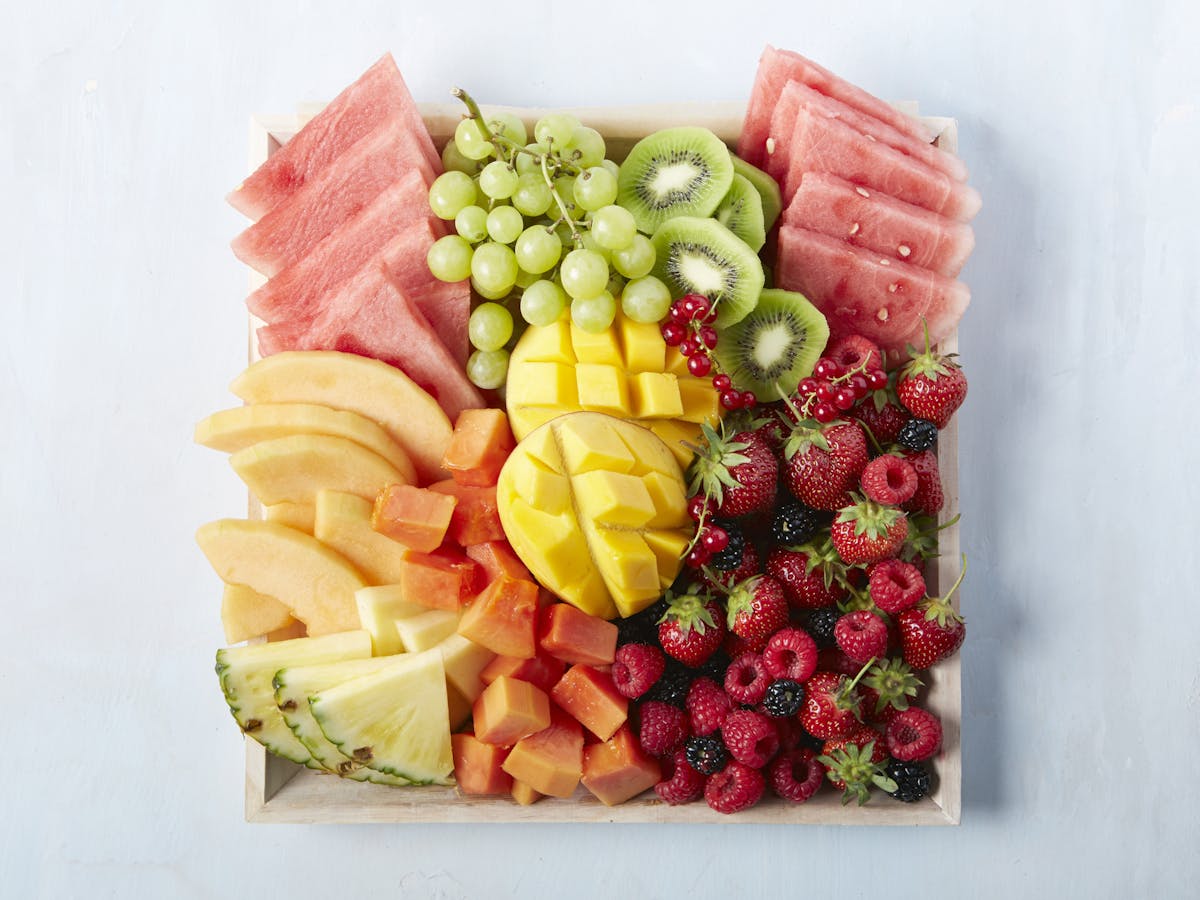 a pile of fresh fruit and vegetables
