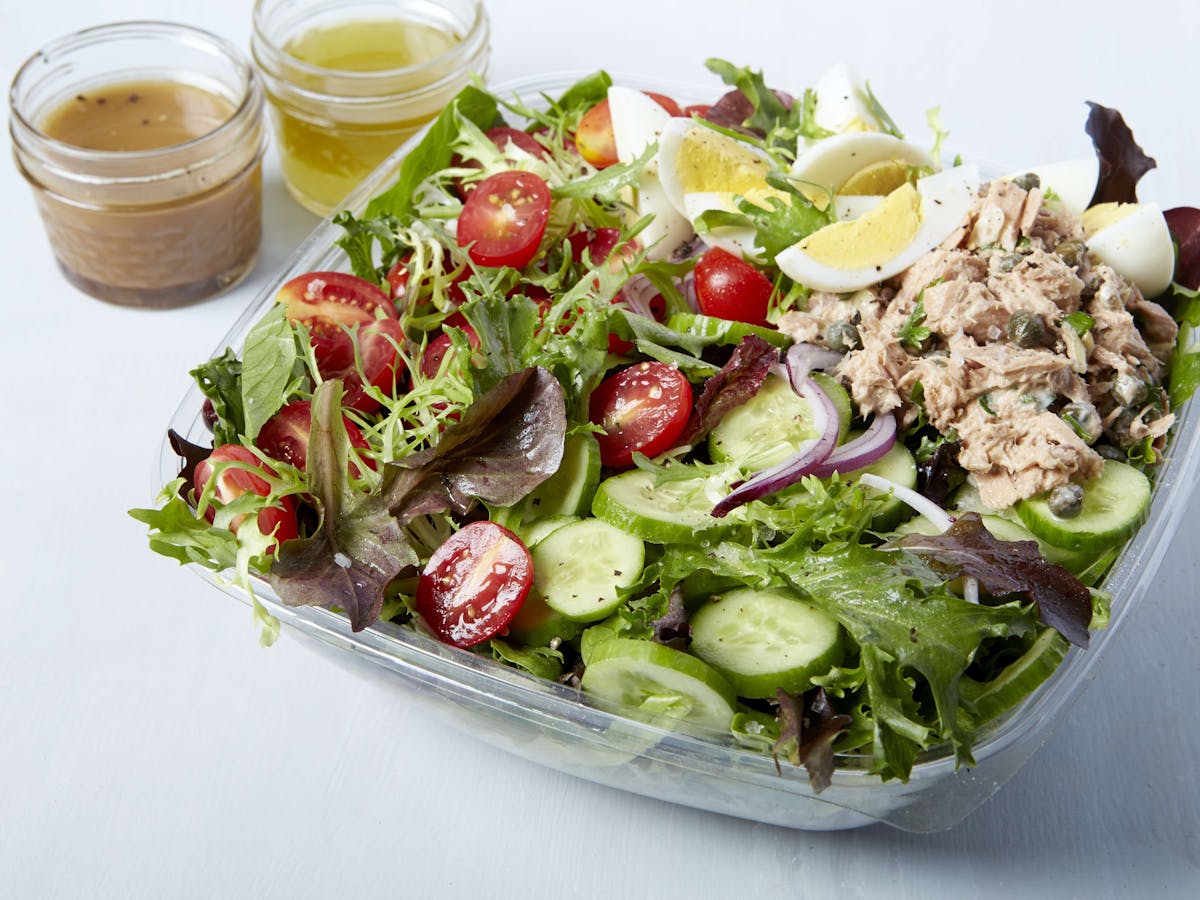 a plate of food on a table