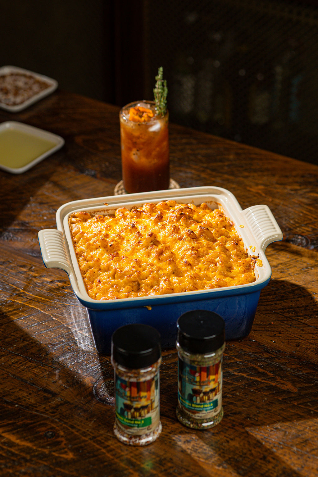 a tray of food on a table