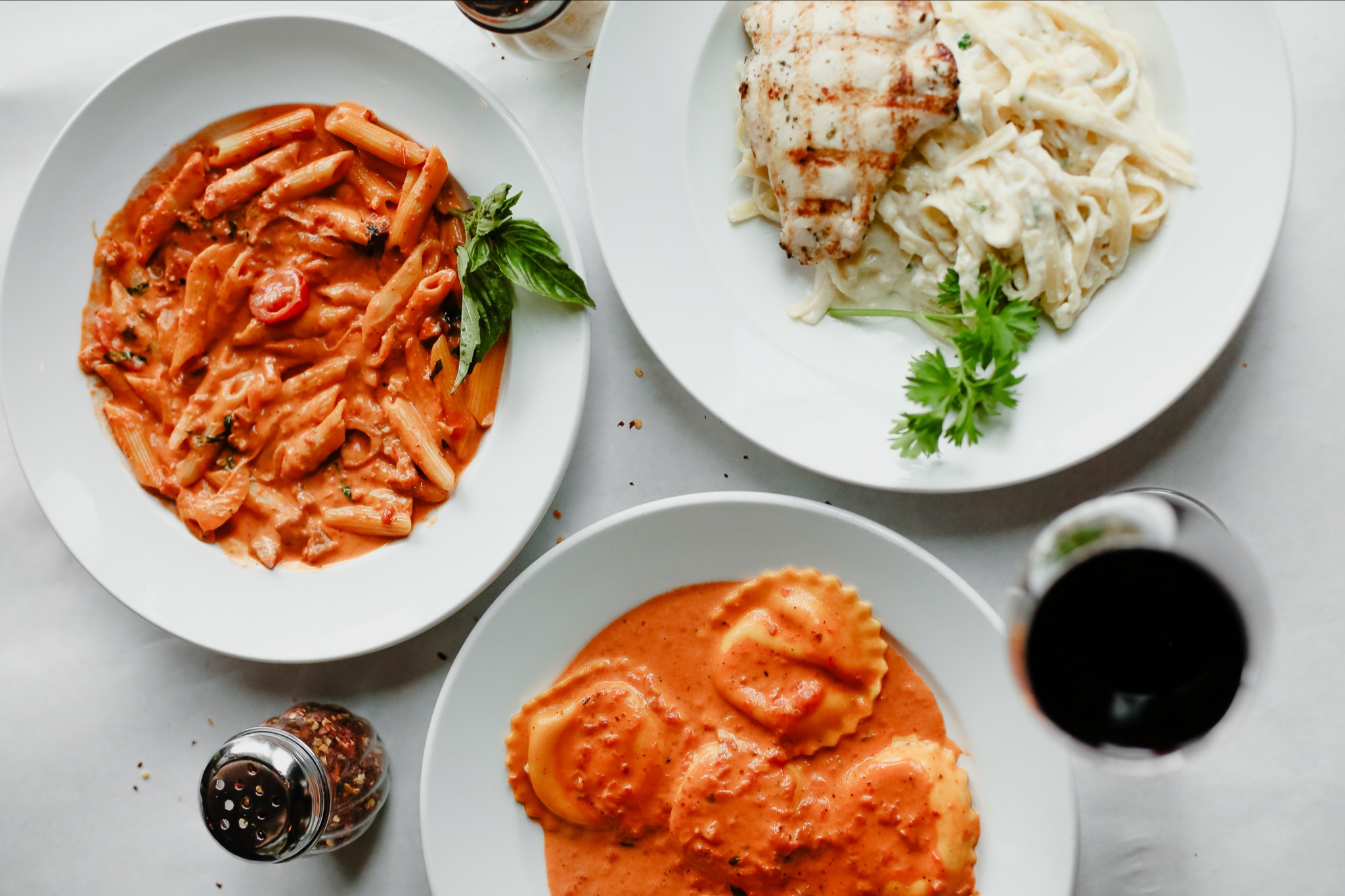 a plate of food on a table