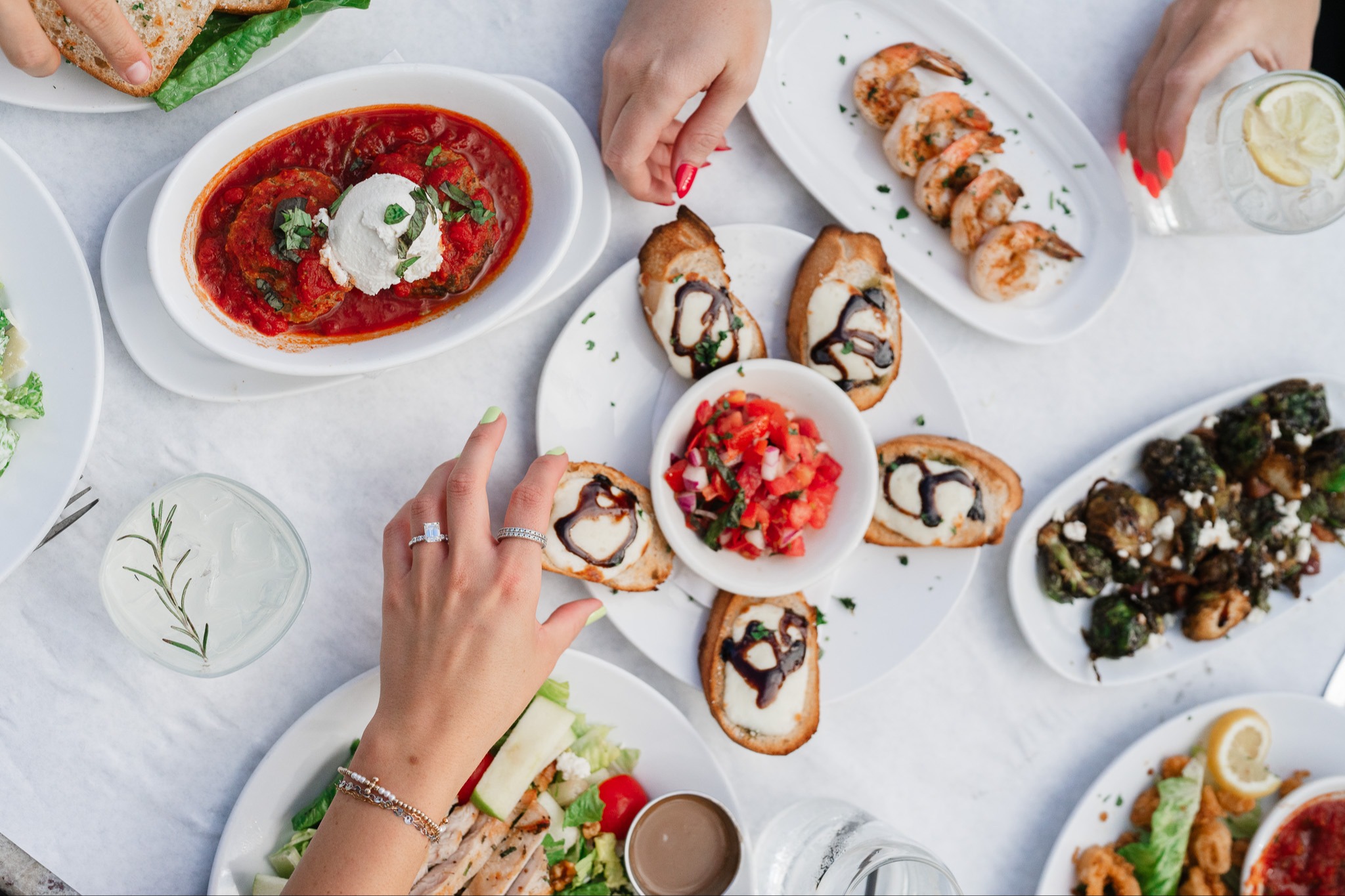 plates of food