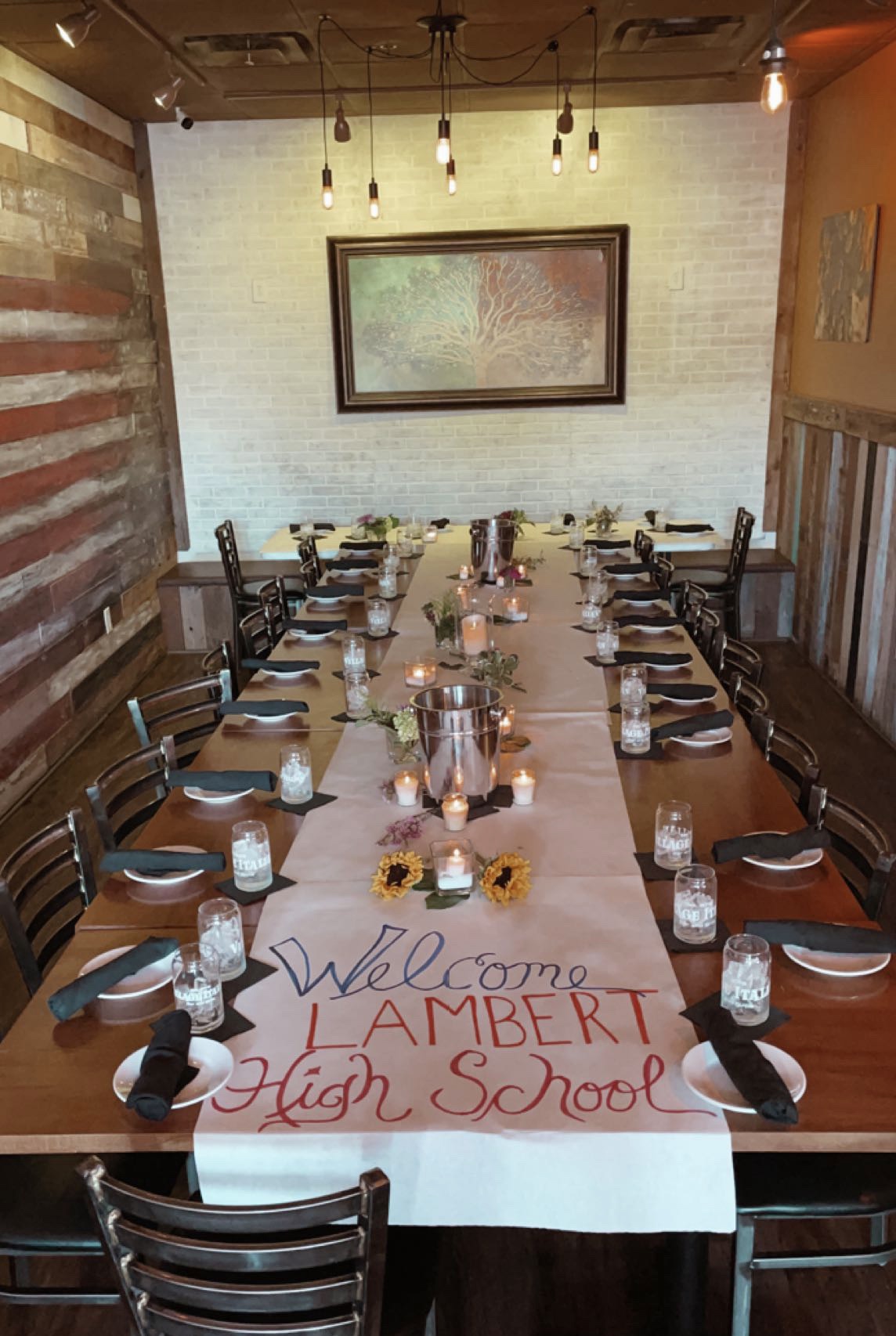 a dining room table