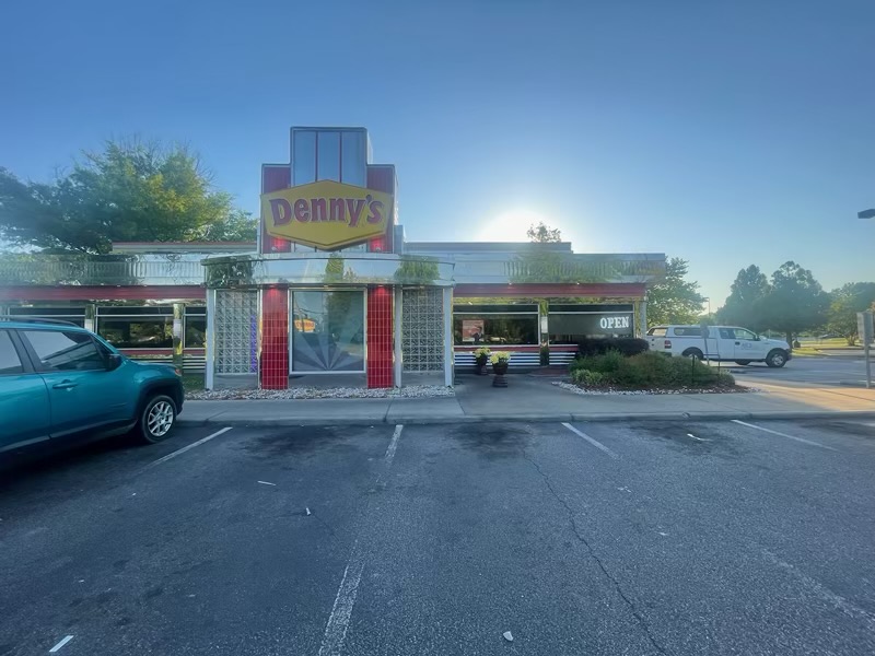 a truck is parked on the side of a road