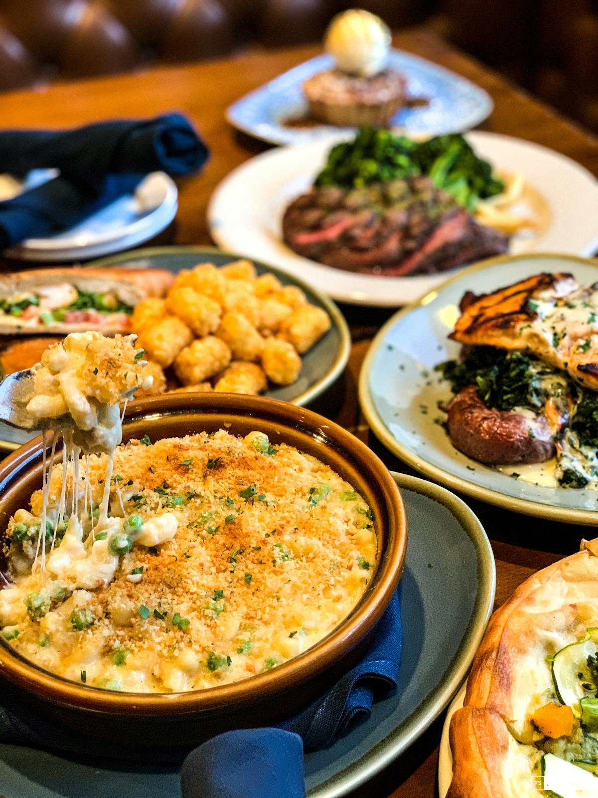 a plate of food on a table