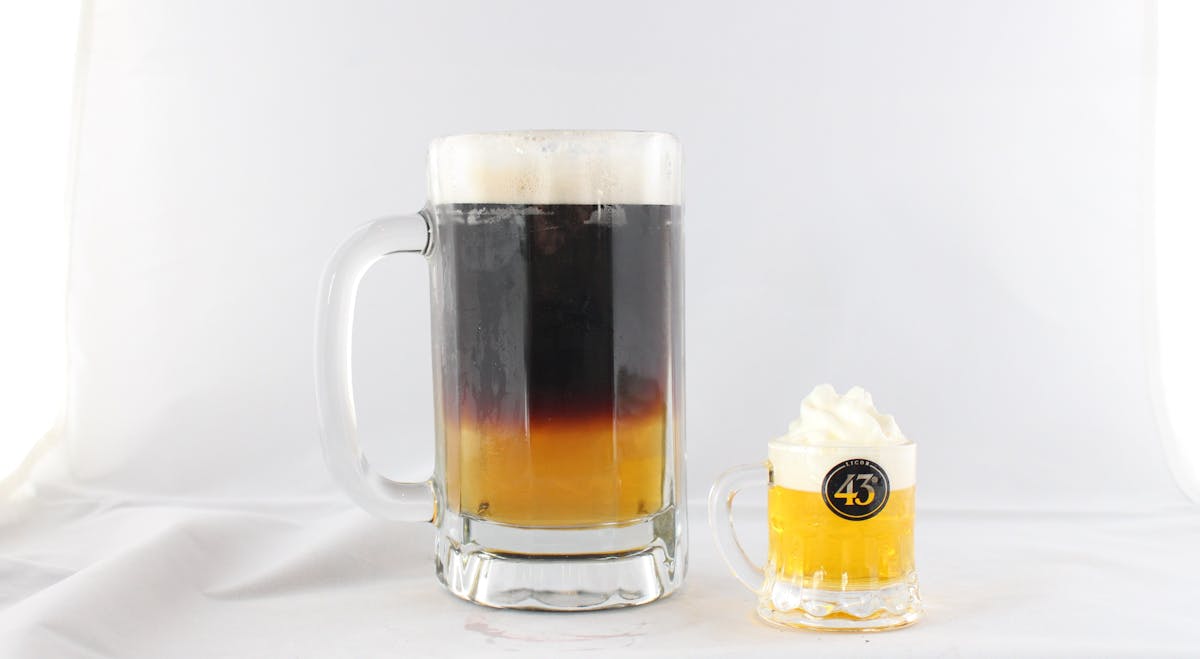 two glass mugs on a table