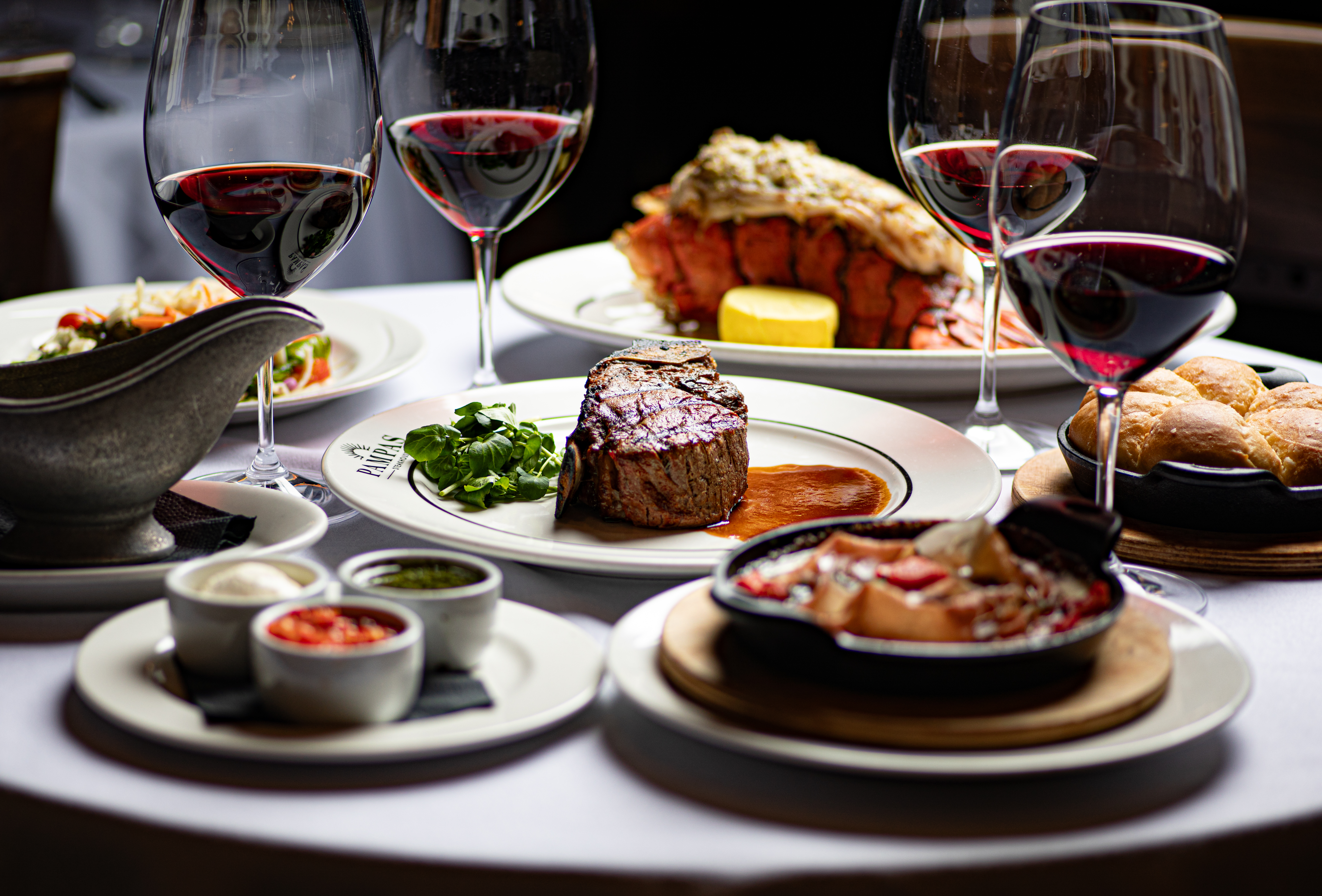a plate of food on a table