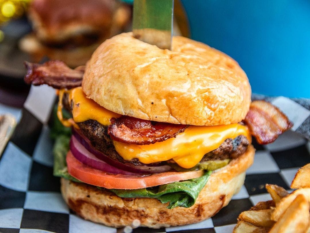 a close up of a sandwich on a plate