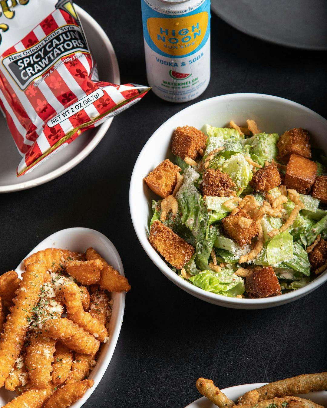a plate of food on a table